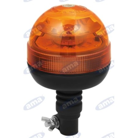 Faro giratorio LED 12-24V base flexible 209x127mm varilla fijación tractor agrícola | Newgardenstore.eu