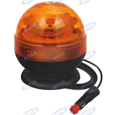 LED beacon 12-24V magnetic base 138x127mm self-propelled agricultural machine tractor | Newgardenstore.eu