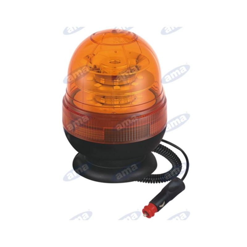 Balise LED 12-24V base magnétique 169x127mm tracteur automoteur machine agricole