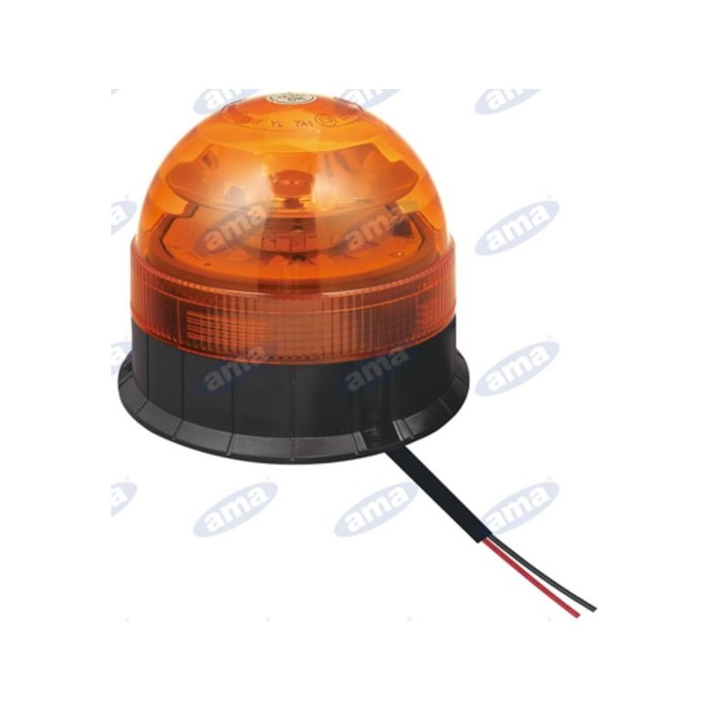 LED rotating beacon 12-24V flat base 130x140mm tractor agricultural machine