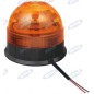 LED rotating beacon 12-24V flat base 130x140mm tractor agricultural machine