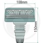 Girofaro led 12/24V montaggio bocchettone doppio flash macchina agricola