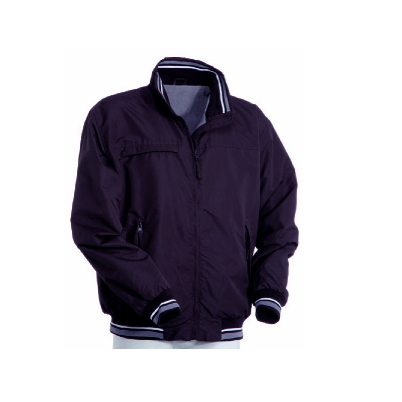 Blue padded quilted bomber jacket with fleece collar various sizes