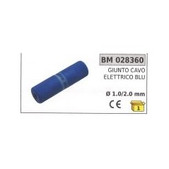 Blue electric cable joint Ø  1.0 / 2.0 mm