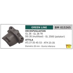 Acoplamiento eje inferior desbrozadora GREEN LINE GL26 26TR DG26(MULTITOOL)015265 | Newgardenstore.eu