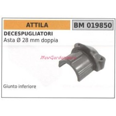 Giunto inferiore asta Ø 28mm doppia ATTILA decespugliatore 019850 | Newgardenstore.eu