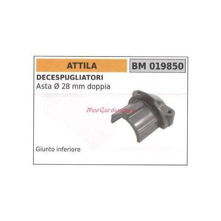 Giunto inferiore asta Ø 28mm doppia ATTILA decespugliatore 019850 | Newgardenstore.eu