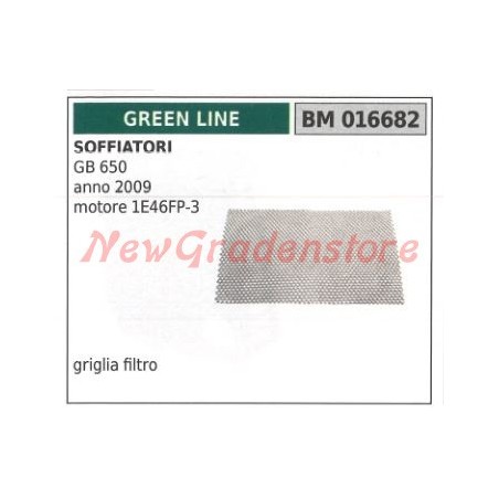 Grille de filtre à air GREEN LINE blower GB 650 année 2009 016682 | Newgardenstore.eu