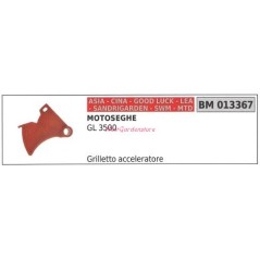 Gâchette d'accélérateur CINA tronçonneuse GL 3500 013367 | Newgardenstore.eu