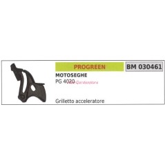 PROGREEN PG 4020 gâchette d'accélérateur de tronçonneuse 030461