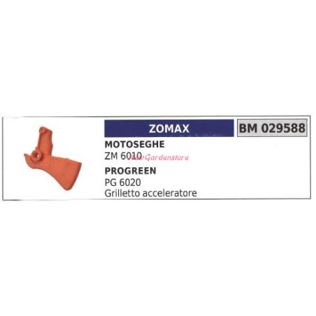 ZOMAX chainsaw throttle trigger ZM 6010 029588 | Newgardenstore.eu