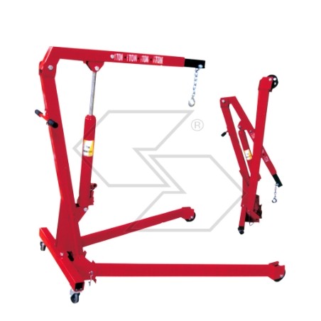 Hydraulic folding crane lifts heavy objects 1520x1100 mm height 1500mm | Newgardenstore.eu