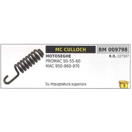 Amortisseur de vibrations MC CULLOCH pour poignée supérieure PROMAC 50 55 60 009798 | Newgardenstore.eu