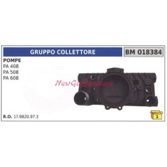 Gruppo collettore UNIVERSALE pompa Bertolini PA 408 508 608 018384 | Newgardenstore.eu