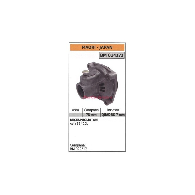 Gruppo frizione MAORI decespugliatore 014171 78 MM QUADRO 7 MM