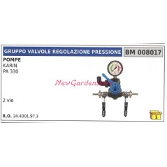 Gruppo valvola regolazione pressione UNIVERSALE pompa Bertolini KARIN 008017 | Newgardenstore.eu