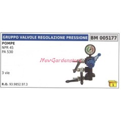 Pressure control valve assembly UNIVERSAL Bertolini pump NPR 20 005177 | Newgardenstore.eu