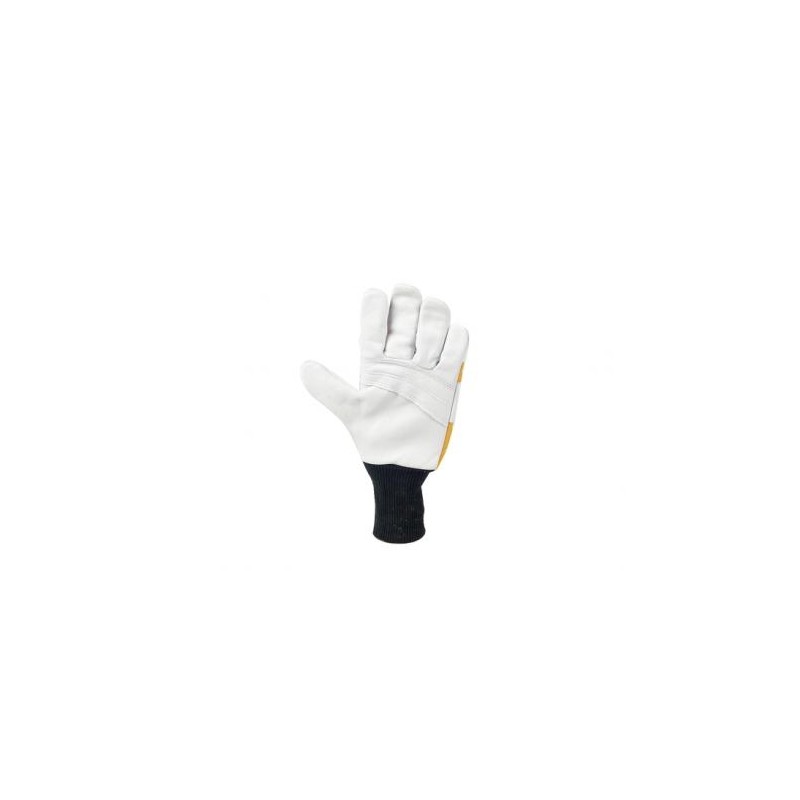 Guantes 2 pares protección al corte (0-16m/s) naranja fluorescente cinturón negro