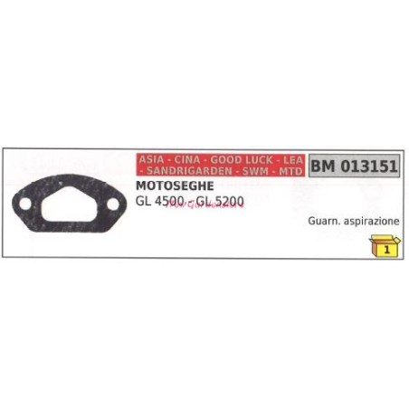 Junta admisión Motosierra CINA GL 4500 GL 5200 013151 | Newgardenstore.eu