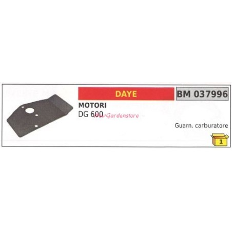 Kraftstoffdichtung DAYE Rasenmäher DG 600 037996 | Newgardenstore.eu