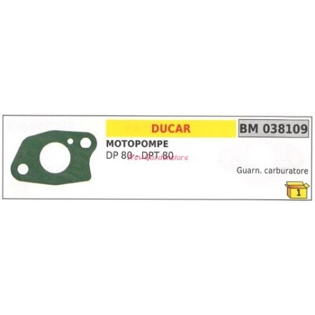 Junta carburador DUCAR motopump DP 80 DPT 80 038109 | Newgardenstore.eu