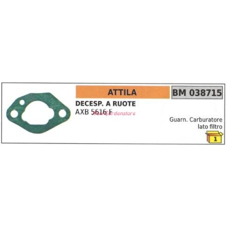 Junta del carburador lado filtro ATTILA desbrozadora AXB 5616F 038715 | Newgardenstore.eu