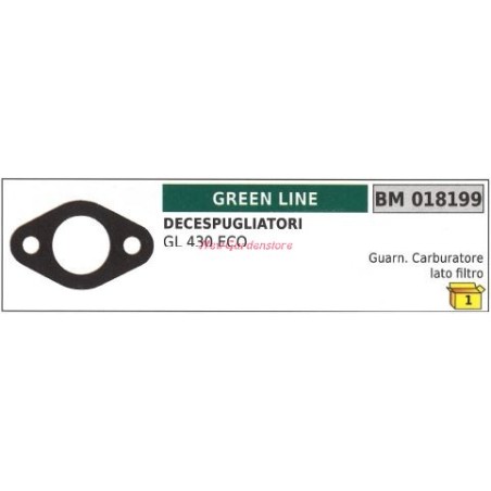 Gasket carburettor filter side GREENLINE brushcutter GL 430 ECO 018199 | Newgardenstore.eu