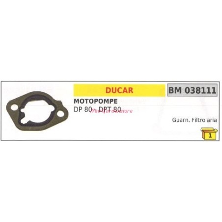 Joint filtre à air DUCAR motopompe DP 80 DPT 80 038111 | Newgardenstore.eu