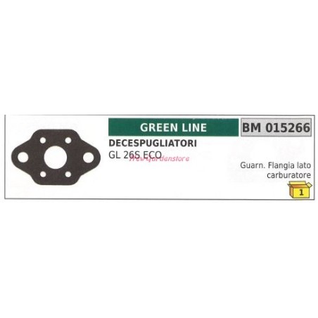 Junta brida lado carburador GREENLINE desbrozadora GL 26S ECO 015266 | Newgardenstore.eu