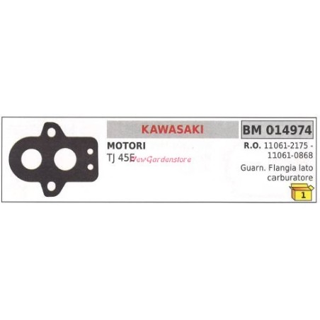 Gasket carburettor side flange KAWASAKI tagliasiepe TJ 45E 014974 | Newgardenstore.eu