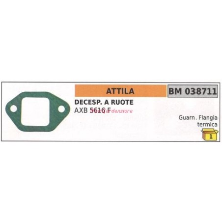 Junta brida térmica ATTILA desbrozadora AXB 5616F 038711 | Newgardenstore.eu