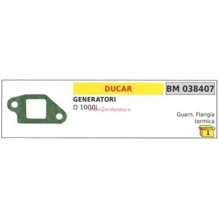 Junta brida calor DUCAR generador D 1000i 038407 | Newgardenstore.eu