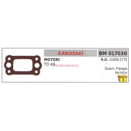 Gasket heat flange KAWASAKI brushcutter TD 40 017030 | Newgardenstore.eu