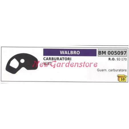 Guarnizione flangia WALBRO carburatore WAT 005097 | Newgardenstore.eu