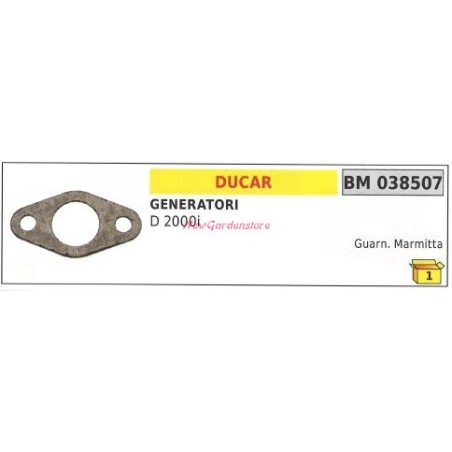 Junta silenciador DUCAR generador D 2000i 038507 | Newgardenstore.eu