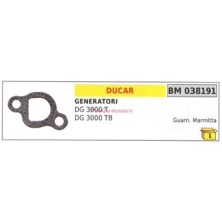 Joint silencieux DUCAR generator DG 3000T 3000TB 038191 | Newgardenstore.eu