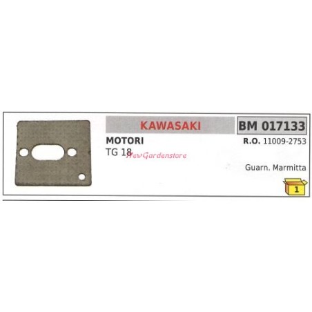 Joint silencieux KAWASAKI débroussailleuse TG 18 017133 | Newgardenstore.eu