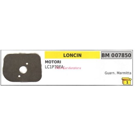 Junta silenciador cortacésped LONCIN LC1P70FA 007850 | Newgardenstore.eu