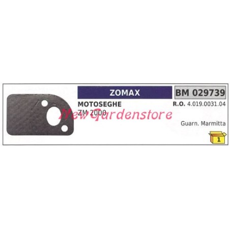 Joint silencieux ZOMAX débroussailleuse ZM 2000 029739 | Newgardenstore.eu