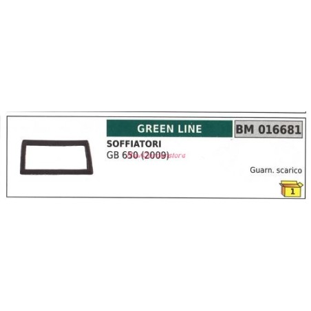 Guarnizione scarico GREENLINE soffiatore GB 650 2009 016681 | Newgardenstore.eu