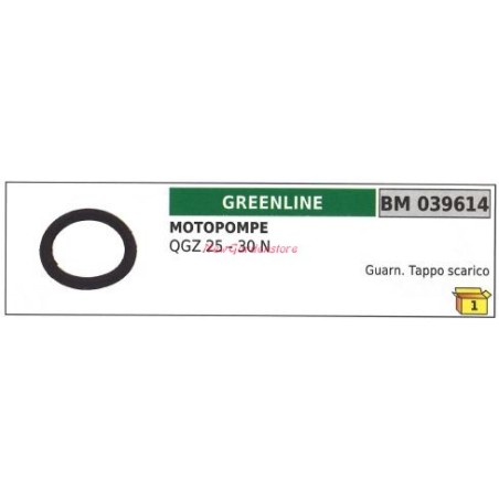 Guarnizione tappo scarico GREENLINE motopompa QGZ 25 30 N 039614 | Newgardenstore.eu