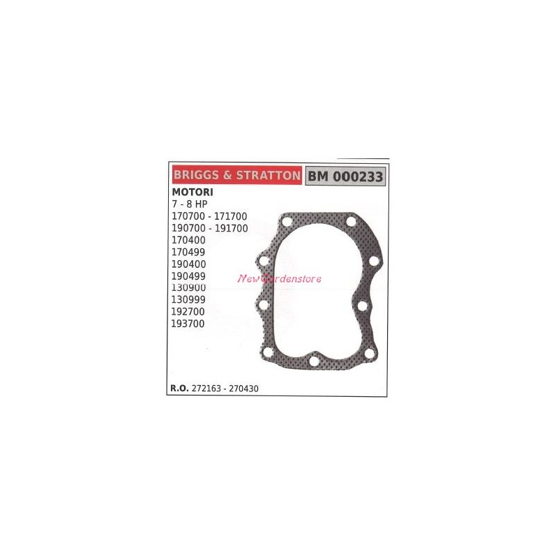 Guarnizione testata B&S trattorino tagliaerba rasaerba modello 7 8 HP 000233