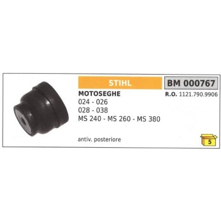 Antivibrante posteriore STIHL motosega 024 026 028 038 MS 240 260 380 000767 | Newgardenstore.eu