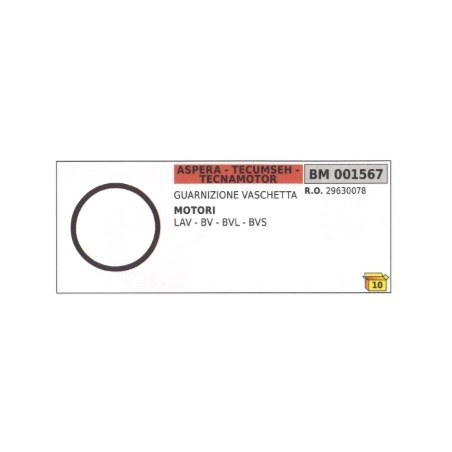 Lawnmower tray gasket ASPERA LAV - BV - BVL - BVS 29630078 | Newgardenstore.eu