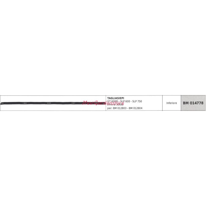 GREENLINE hedge trimmer blade guide GT 600D SLP600 SLP750 014778