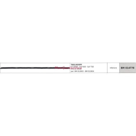 GREENLINE hedge trimmer blade guide GT 600D SLP600 SLP750 014778 | Newgardenstore.eu