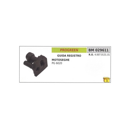 Guía de ajuste del carburador PROGREEN - Motosierra ZOMAX PG 6020 4.007.0131.01 | Newgardenstore.eu