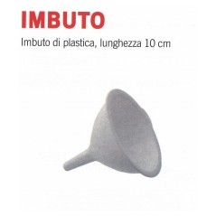 Plastic funnel length 10 cm code 004655