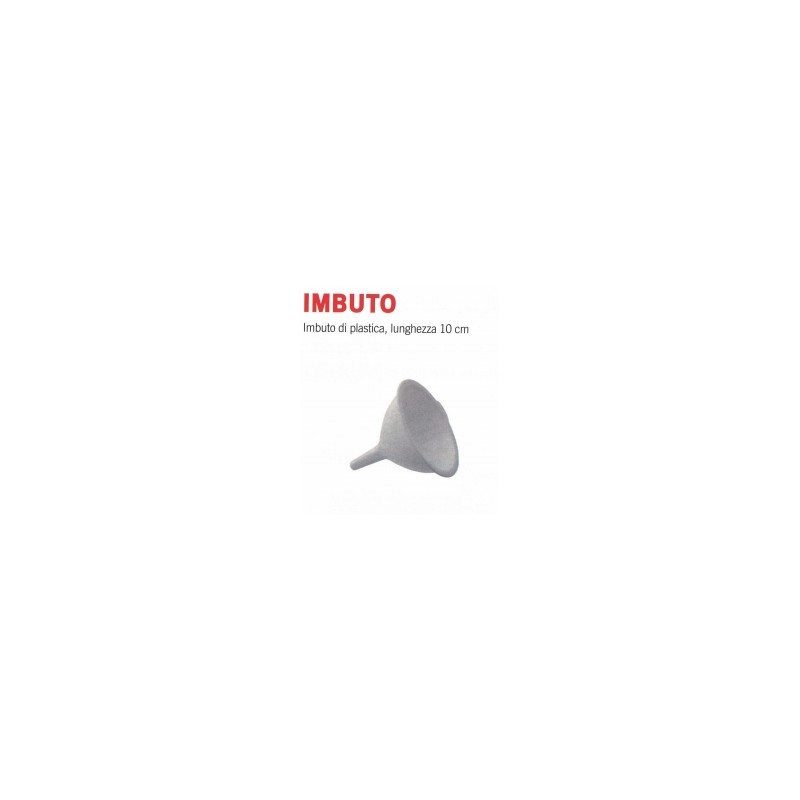 Imbuto di plastica lunghezza 10 cm codice 004655