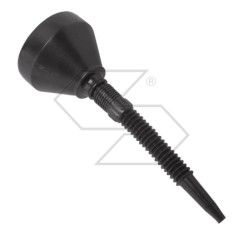 Black funnel with flexible mouth extension Ø 140mm for fuel transfer | Newgardenstore.eu